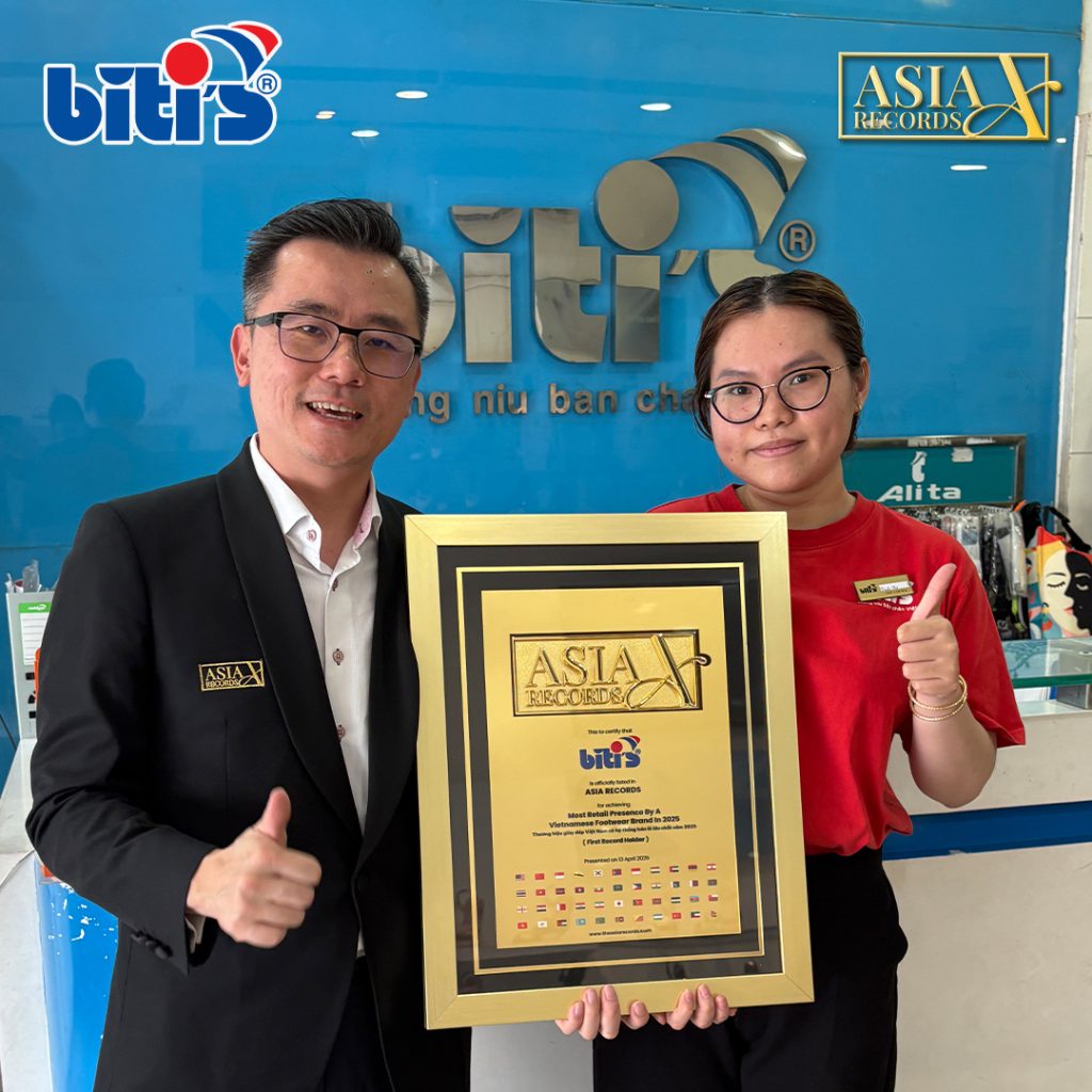 Biti’s Recognised by Asia Records for the Most Retail Presence by a Vietnamese Footwear Brand in 2025