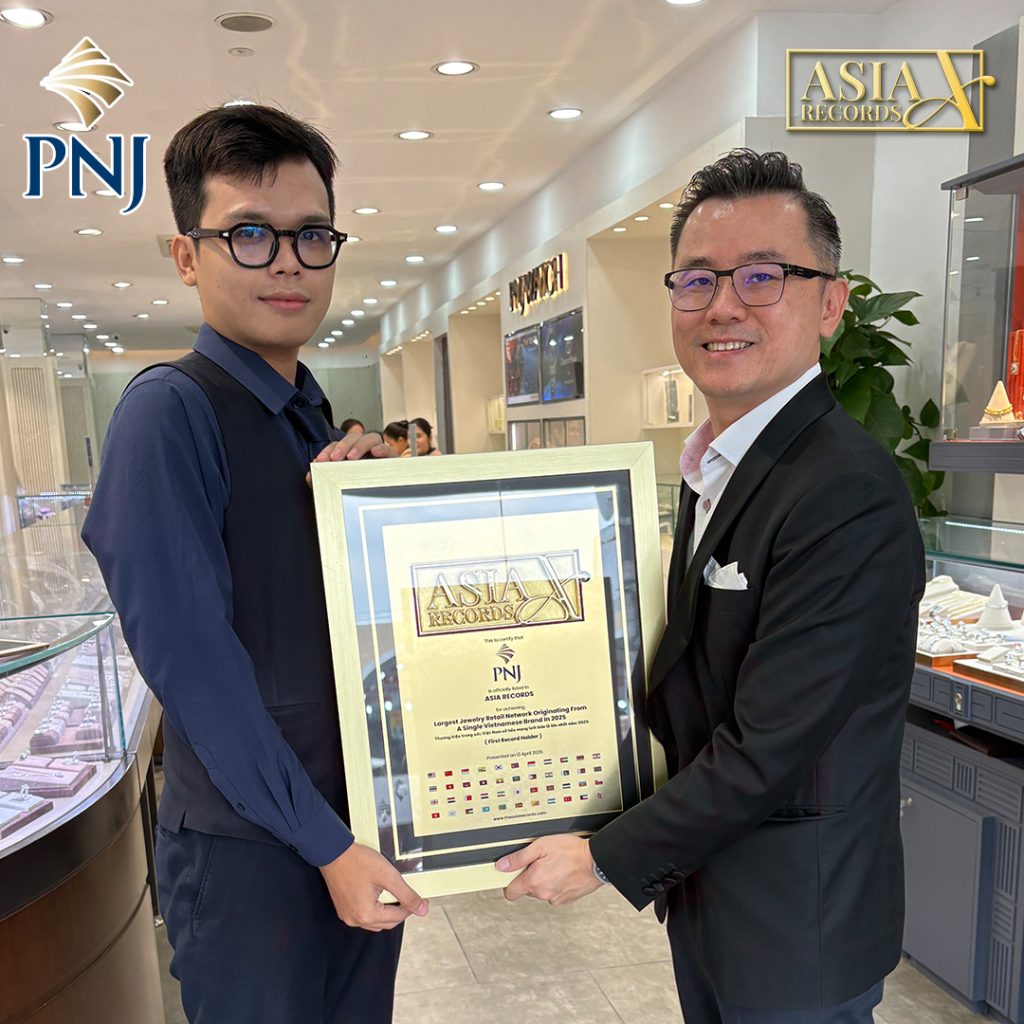PNJ Production Recognised by Asia Records for Largest Jewelry Retail Network in 2025