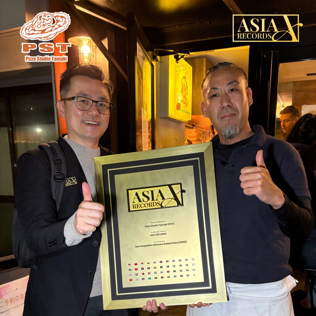 Pizza Studio Tamaki (PST) Awarded Best Neapolitan Okinawa Salted Pizza in 2025 by The Asia Records