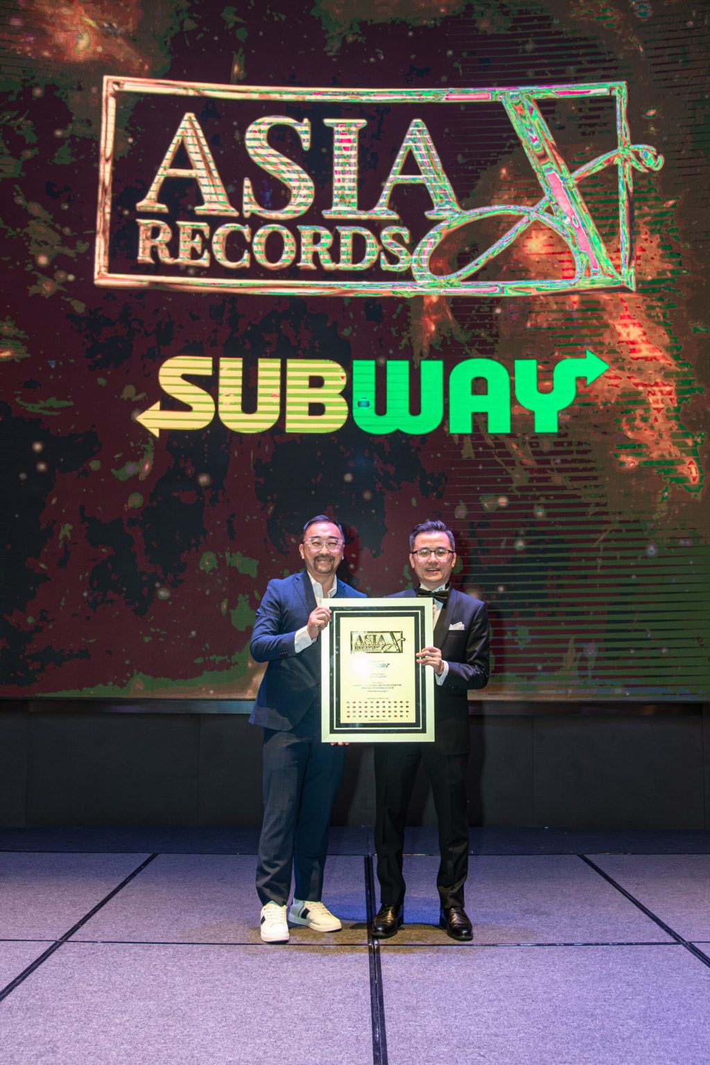 Subway Recognised by The Asia Record for Largest Fast-Casual Sandwich Chain by Number of Outlets in 2025