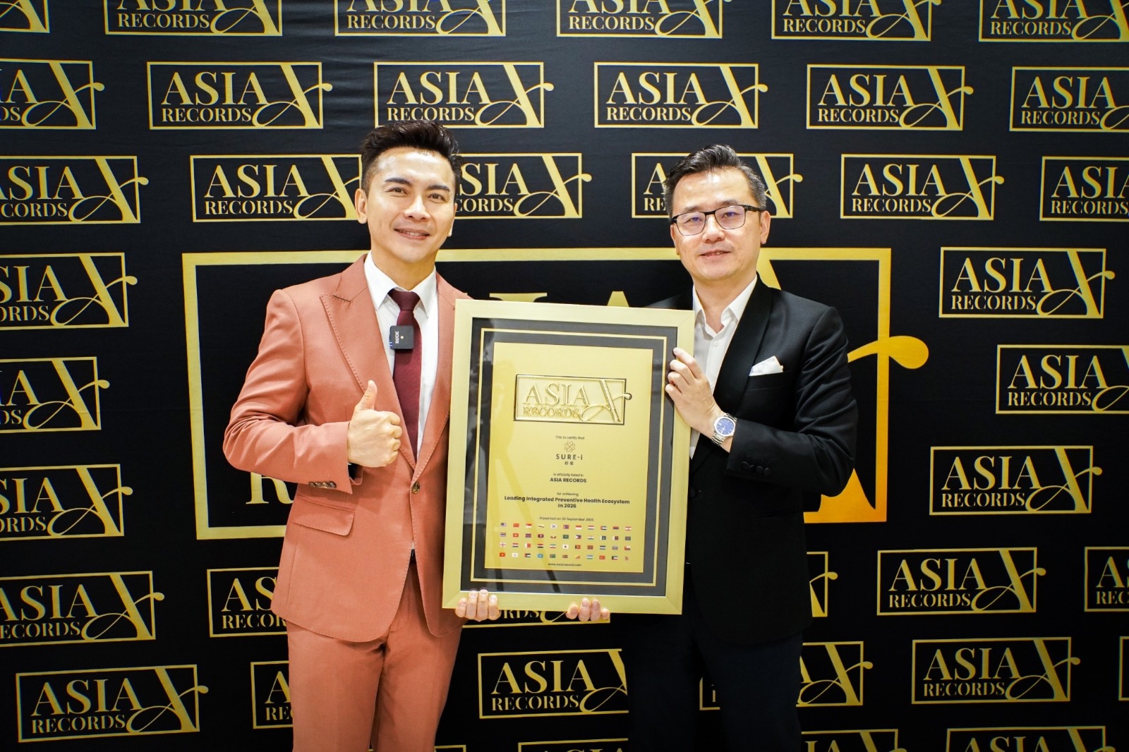 SURE-i 获 Asia Record 认可为“2026年亚洲领先综合预防健康生态系统”